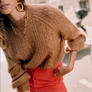 SEZANE SCARLETT JUMPER Camel